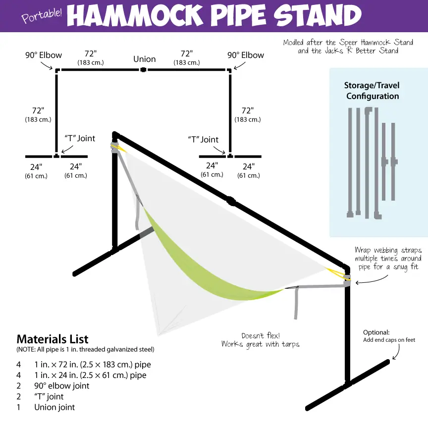 DIY Lightweight Portable Hammock Stand