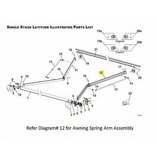 Dometic 9100 Power Awning Parts Diagram