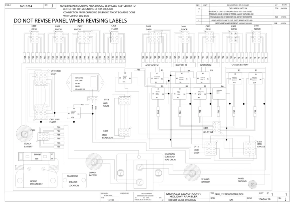 Monaco RV Electrical Wiring Diagram